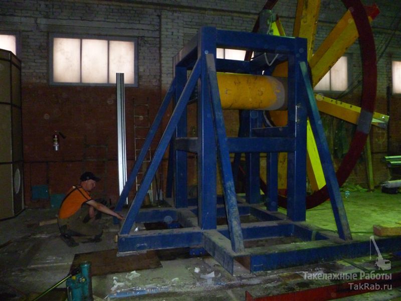 Перевозка на трале намоточного барабана