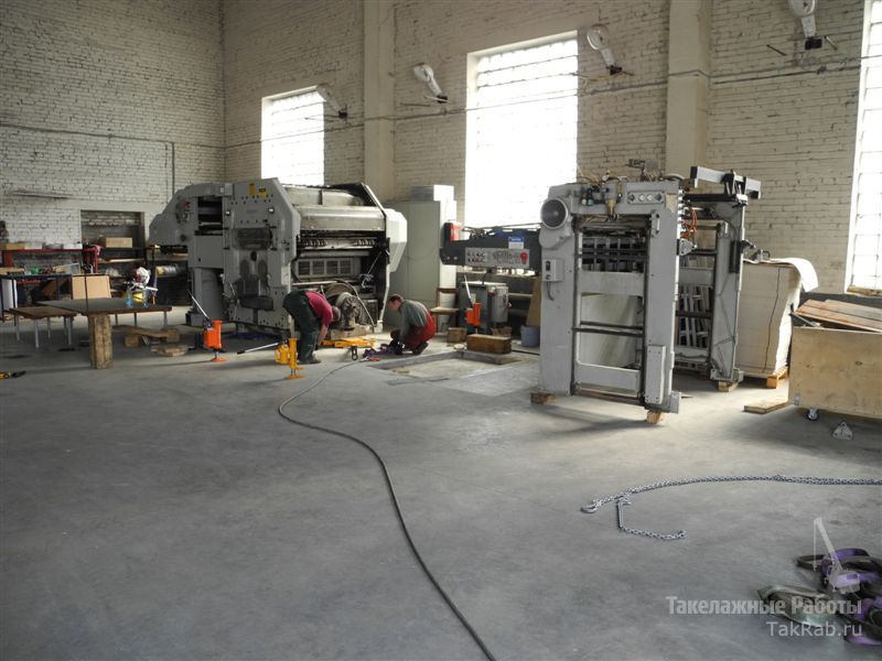 Перевозка штанцевального автомата Bobst массой более 25 тонн.